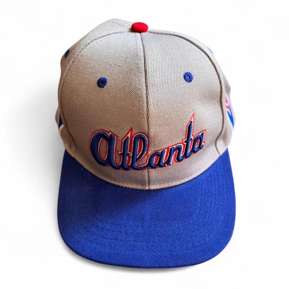 NWOT Vintage 90s Atlanta NAPA Auto Parts Snapback Hat Green Bottom